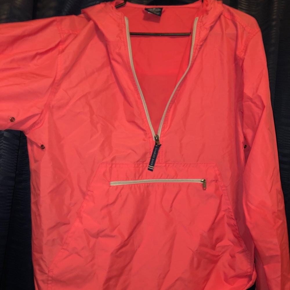 Pink Charles River Rain Jacket